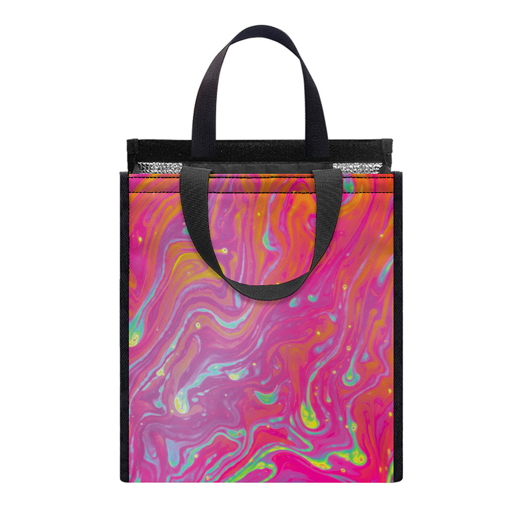 Psychedelic Formed Print Insulated Lunch Tote
