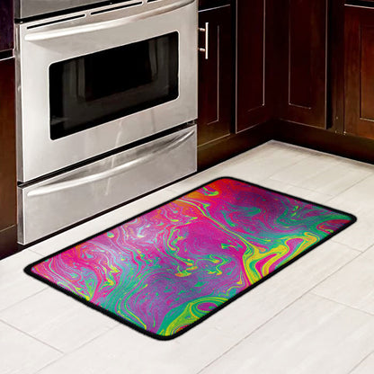 Psychedelic Formed Print Kitchen Mat