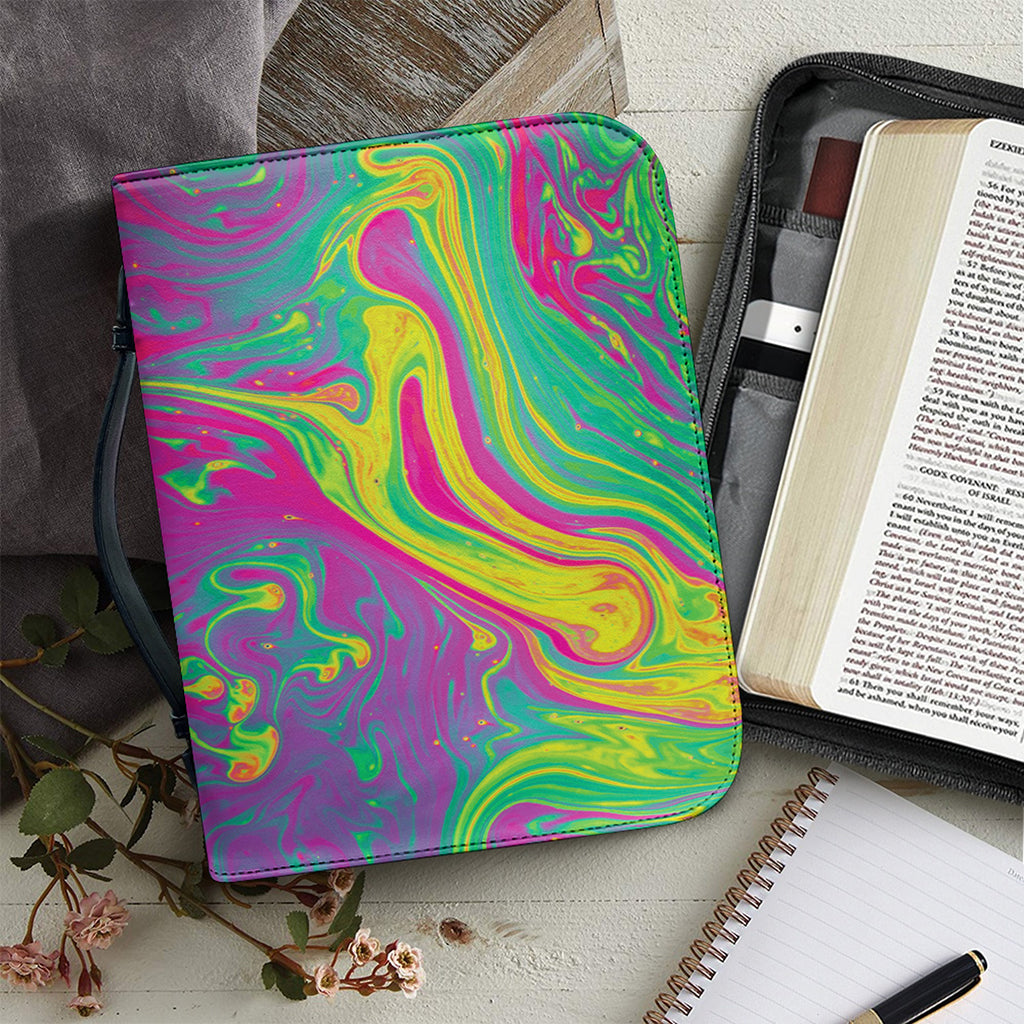 Psychedelic Formed Print Leather Bible Cover