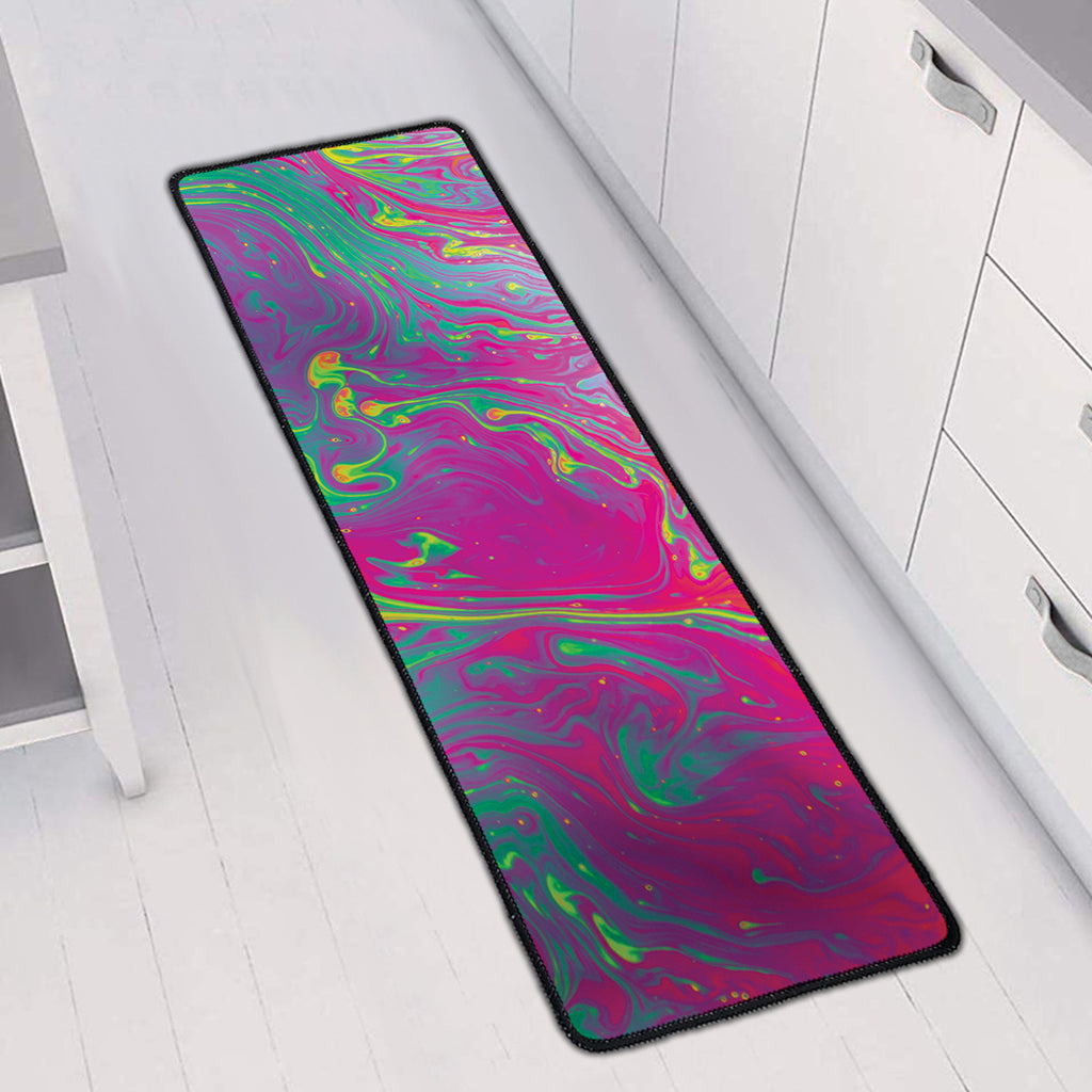 Psychedelic Formed Print Long Kitchen Mat