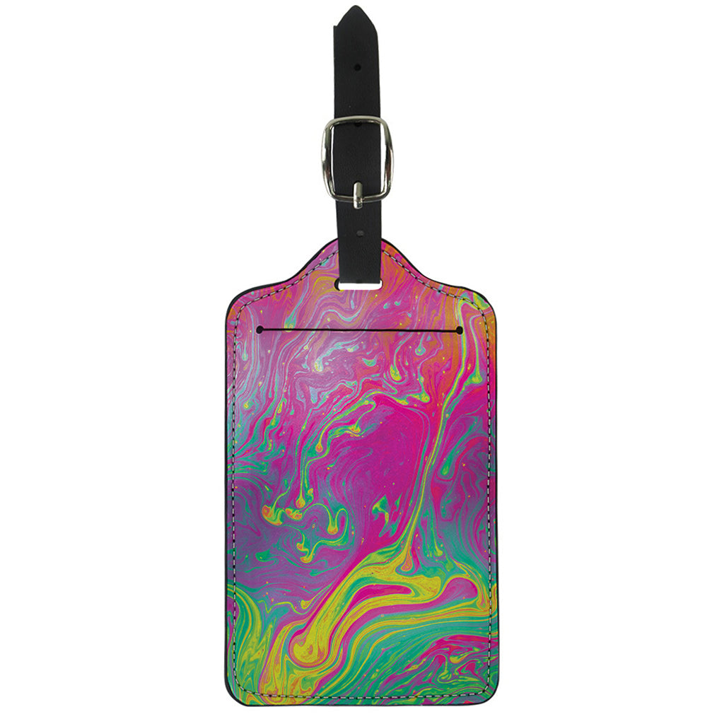 Psychedelic Formed Print Luggage Tag