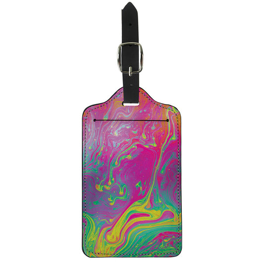 Psychedelic Formed Print Luggage Tag