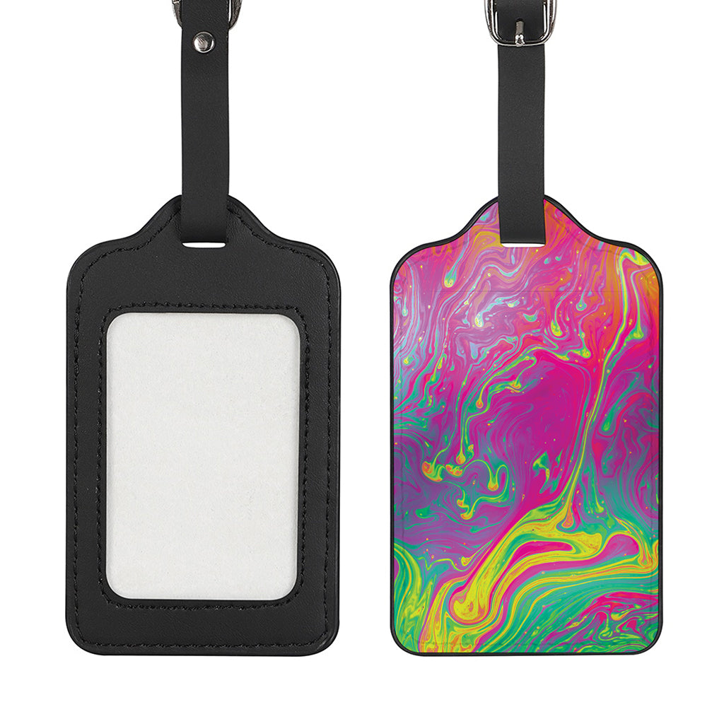 Psychedelic Formed Print Luggage Tag