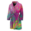 Psychedelic Formed Print Men's Bathrobe