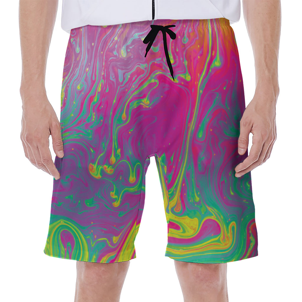 Psychedelic Formed Print Men's Beach Shorts