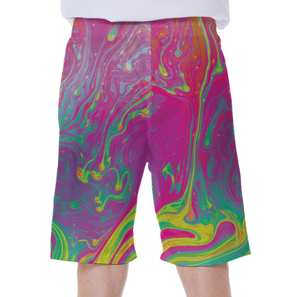 Psychedelic Formed Print Men's Beach Shorts