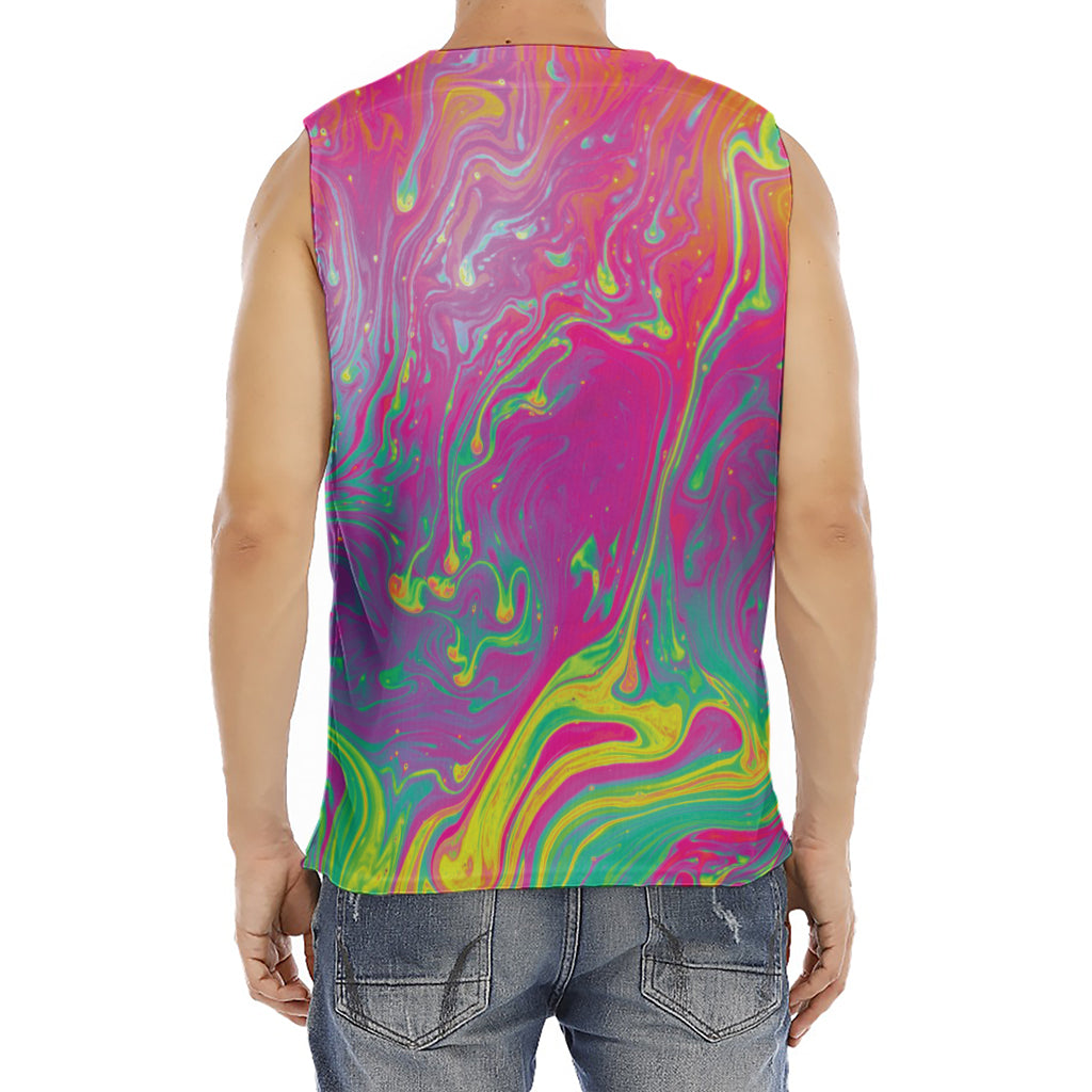Psychedelic Formed Print Men's Fitness Tank Top
