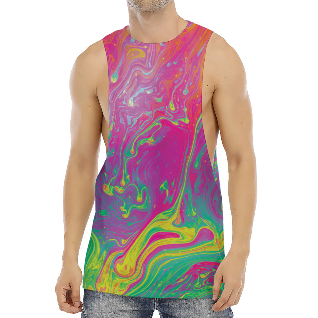 Psychedelic Formed Print Men's Muscle Tank Top