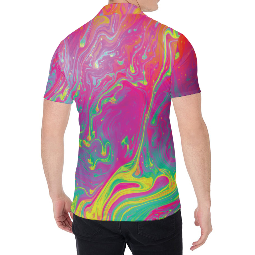 Psychedelic Formed Print Men's Shirt