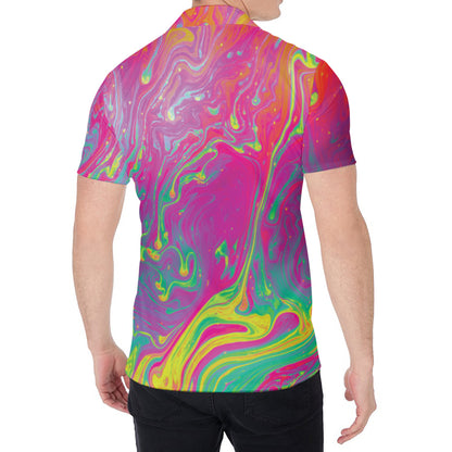 Psychedelic Formed Print Men's Shirt