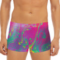 Psychedelic Formed Print Men's Short Boxer Briefs