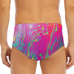 Psychedelic Formed Print Men's Triangle Swim Briefs