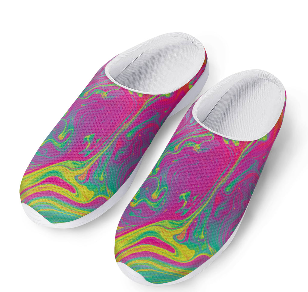 Psychedelic Formed Print Mesh Casual Shoes