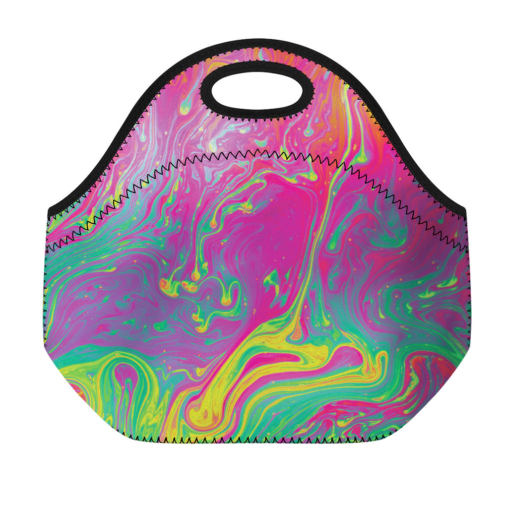 Psychedelic Formed Print Neoprene Lunch Bag