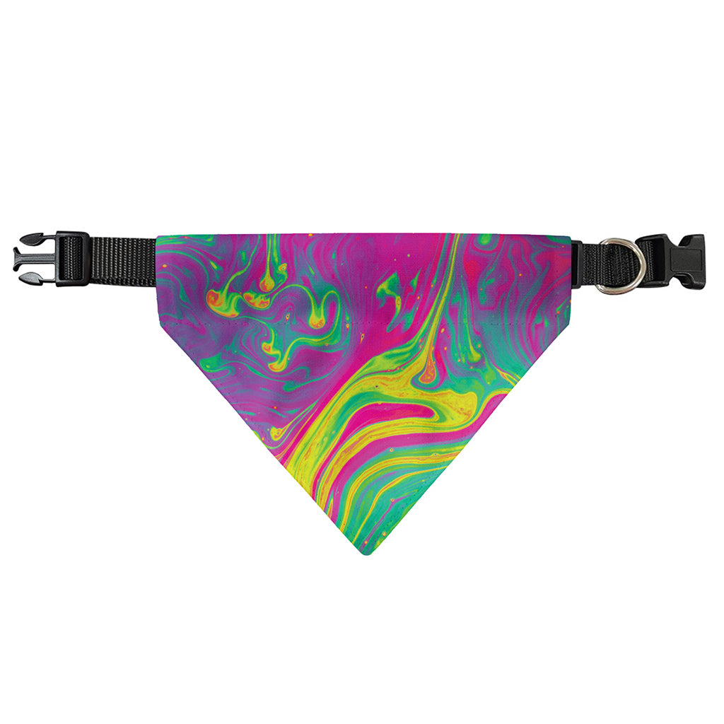 Psychedelic Formed Print Over The Collar Dog Bandana