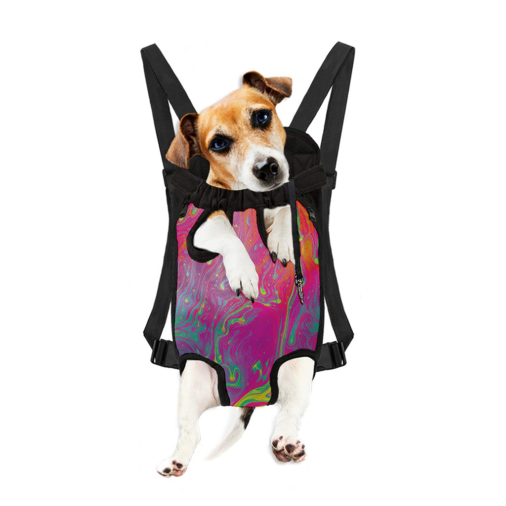Psychedelic Formed Print Pet Carrier Backpack