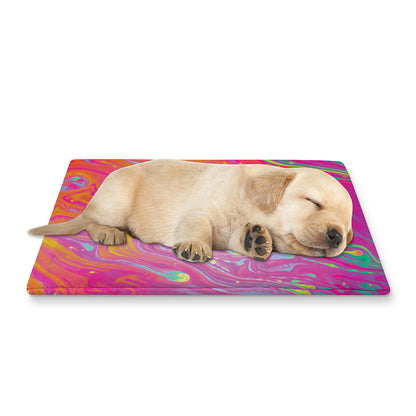 Psychedelic Formed Print Pet Cooling Mat Cover