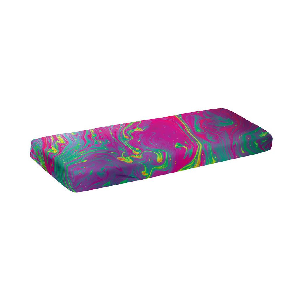 Psychedelic Formed Print Piano Keyboard Cover