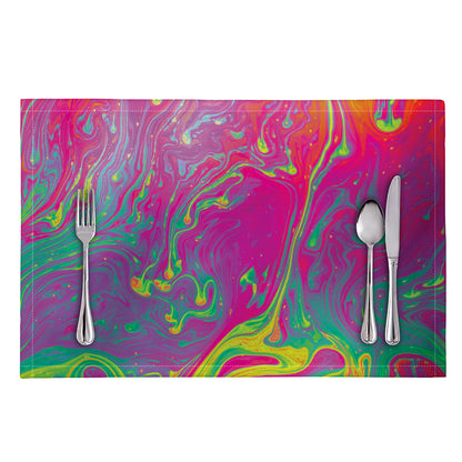 Psychedelic Formed Print Placemat