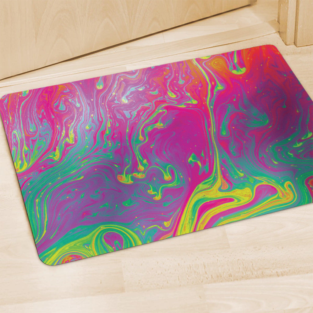 Psychedelic Formed Print Polyester Doormat
