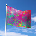 Psychedelic Formed Print Polyester Flag