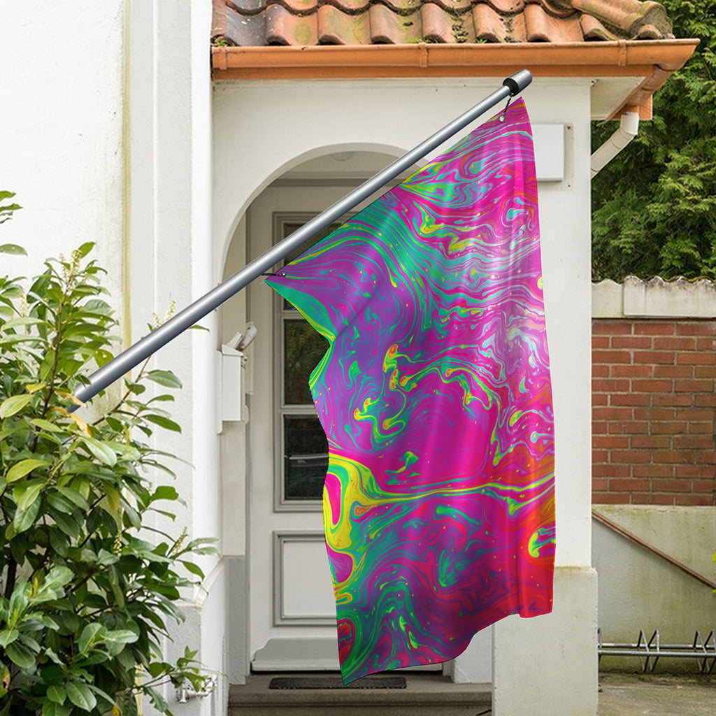 Psychedelic Formed Print Polyester Flag
