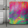Psychedelic Formed Print Polyester Shower Curtain