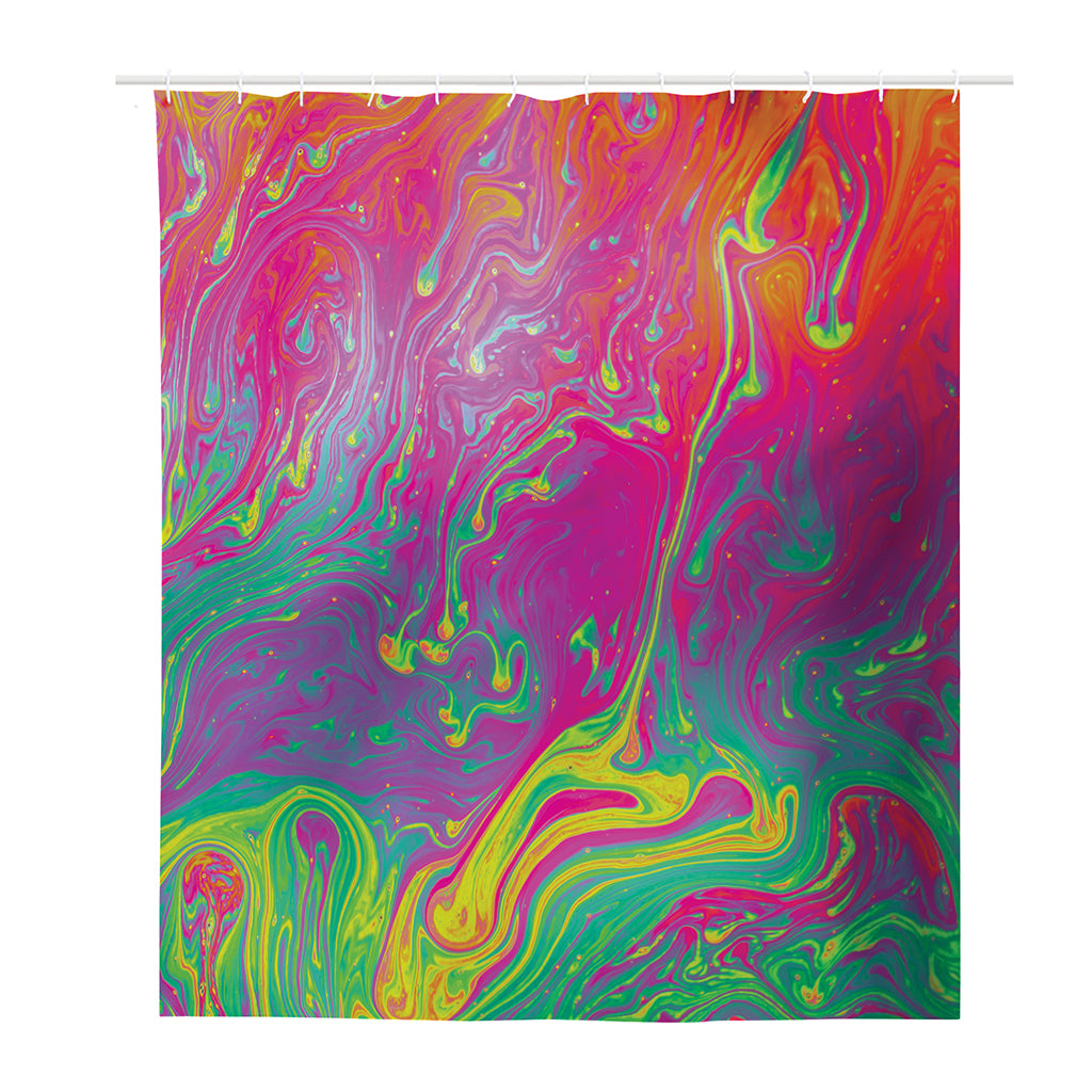 Psychedelic Formed Print Polyester Shower Curtain