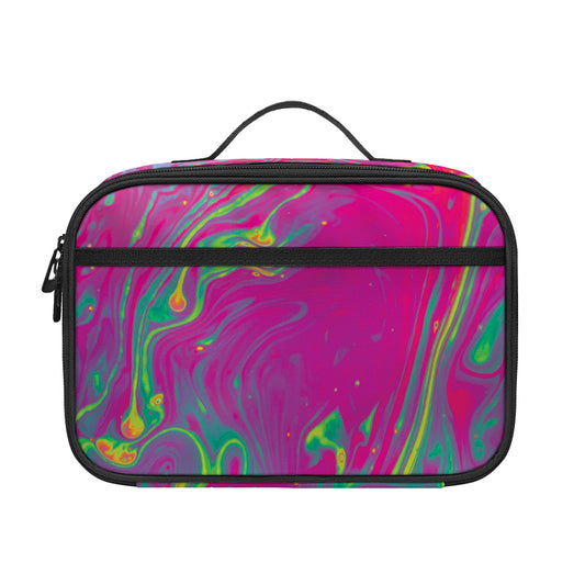 Psychedelic Formed Print Portable Lunch Bag
