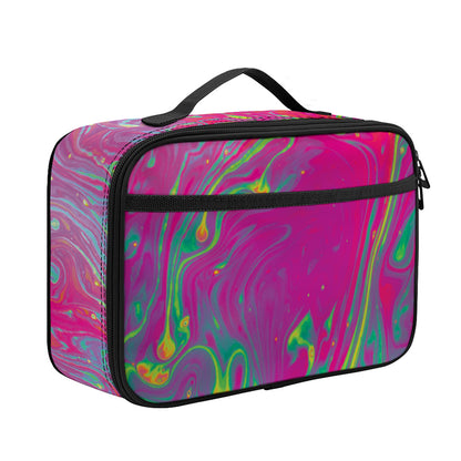 Psychedelic Formed Print Portable Lunch Bag