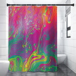 Psychedelic Formed Print Premium Shower Curtain