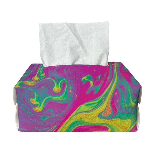 Psychedelic Formed Print Rectangle Tissue Box Cover