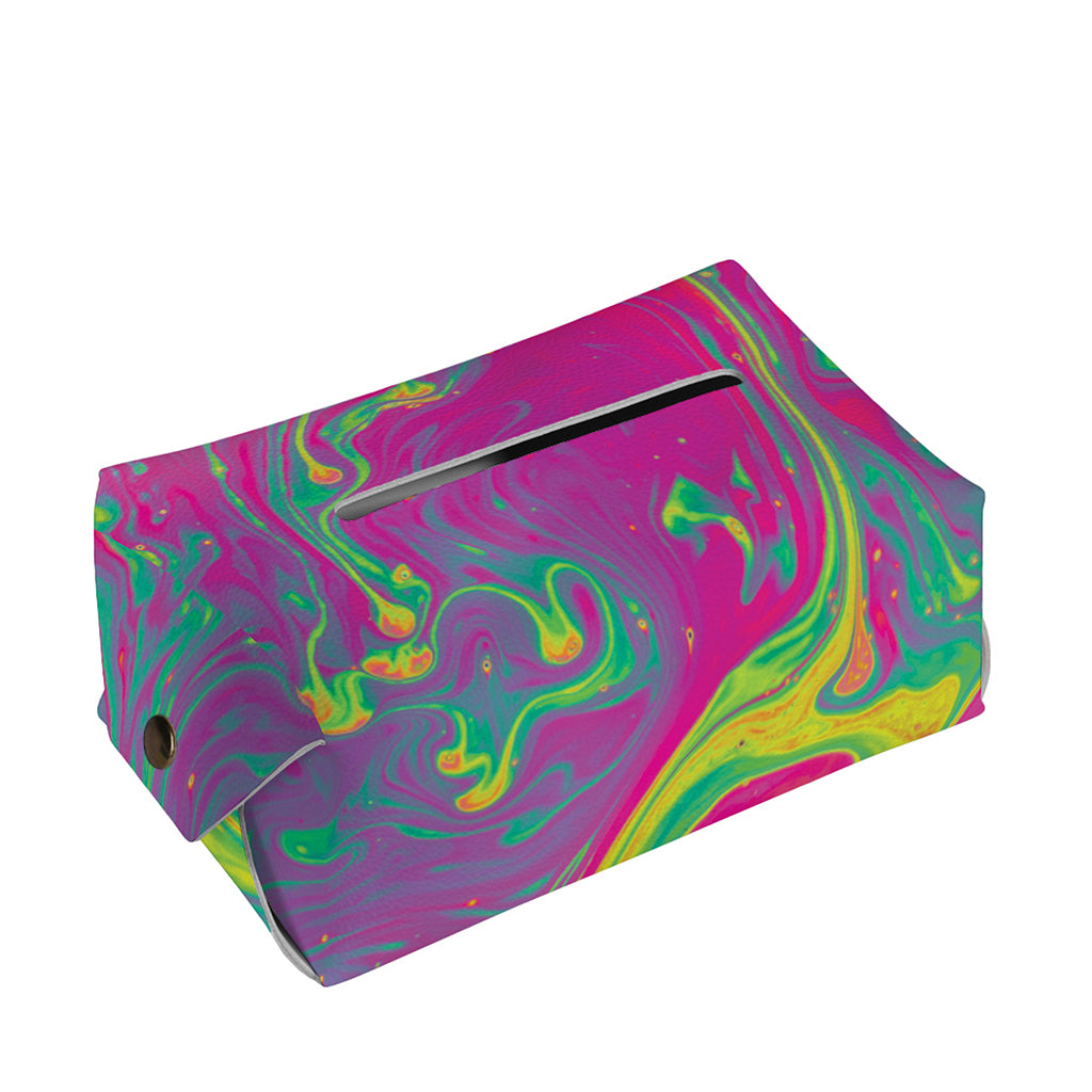 Psychedelic Formed Print Rectangle Tissue Box Cover