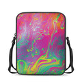 Psychedelic Formed Print Rectangular Crossbody Bag