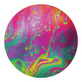 Psychedelic Formed Print Round Blanket
