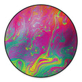 Psychedelic Formed Print Round Floor Mat