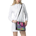 Psychedelic Formed Print Shoulder Handbag