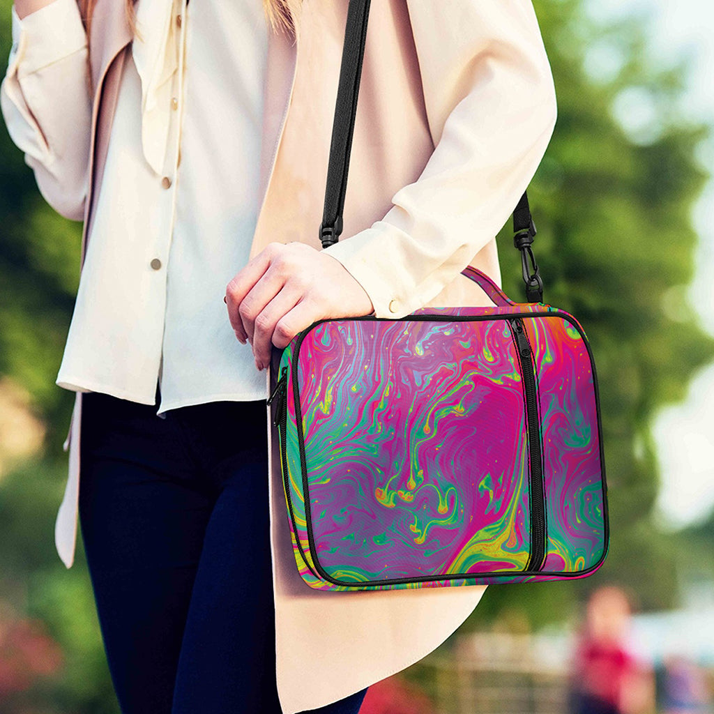 Psychedelic Formed Print Shoulder Strap Bible Bag
