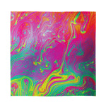 Psychedelic Formed Print Silk Bandana