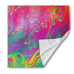 Psychedelic Formed Print Silk Bandana