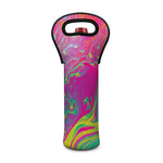 Psychedelic Formed Print Single Neoprene Wine Tote