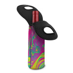 Psychedelic Formed Print Single Neoprene Wine Tote