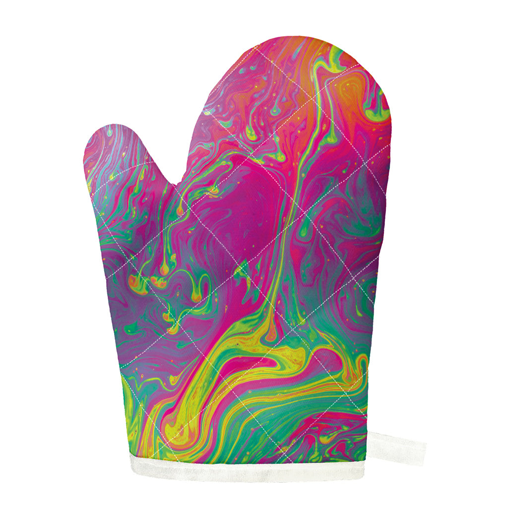 Psychedelic Formed Print Single Oven Mitt