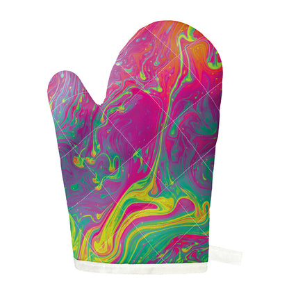 Psychedelic Formed Print Single Oven Mitt