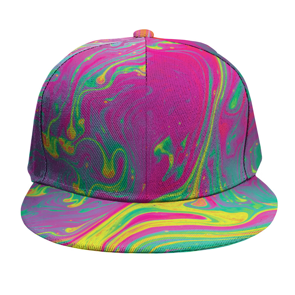 Psychedelic Formed Print Snapback Cap