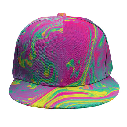 Psychedelic Formed Print Snapback Cap