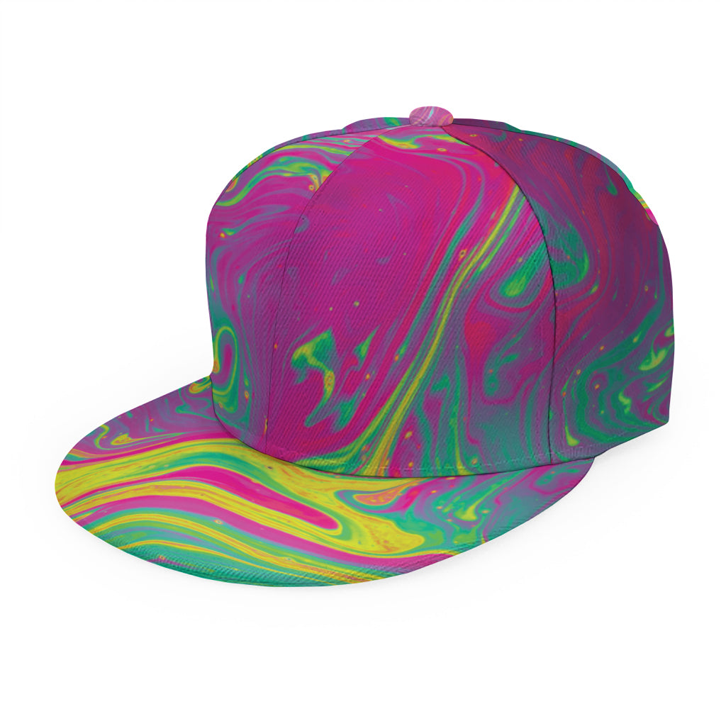 Psychedelic Formed Print Snapback Cap