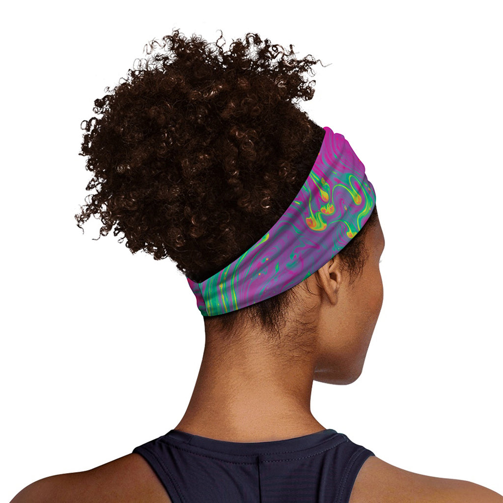 Psychedelic Formed Print Sports Headband