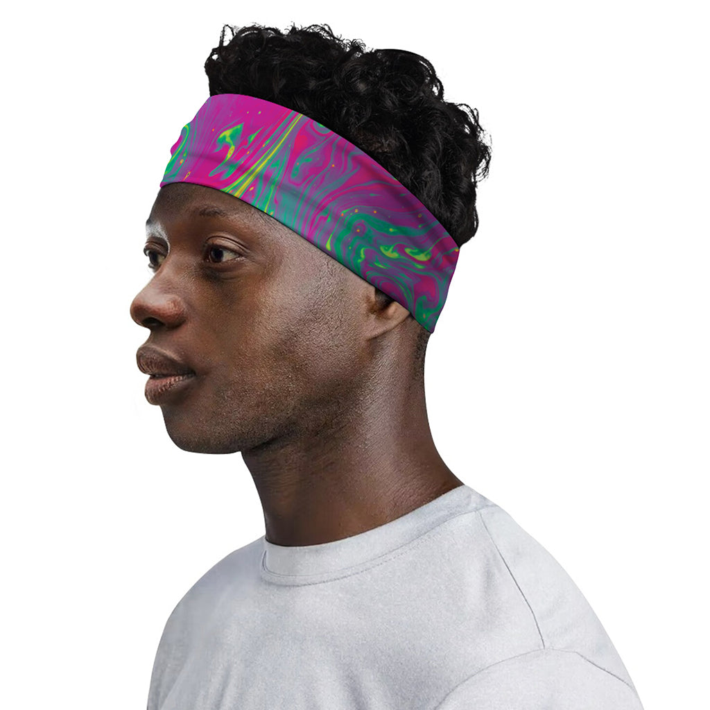Psychedelic Formed Print Sports Headband