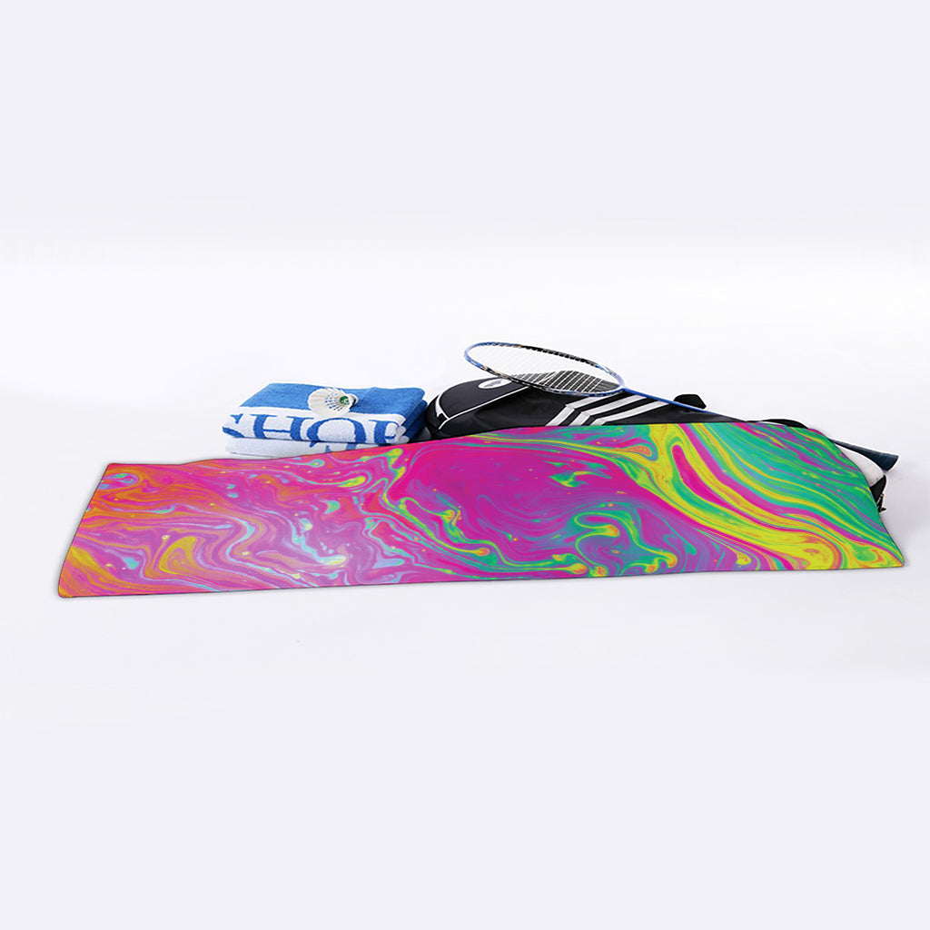 Psychedelic Formed Print Sports Towel